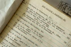 William Hyde of Phoenix, Md., has kept detailed trip iternaries in a log book since he bought the car.
